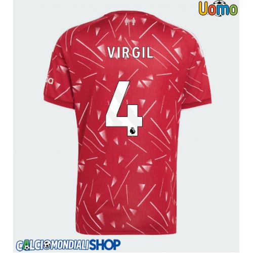 Maglie da calcio Liverpool Virgil van Dijk #4 Prima Maglia 2026-27 Manica Corta